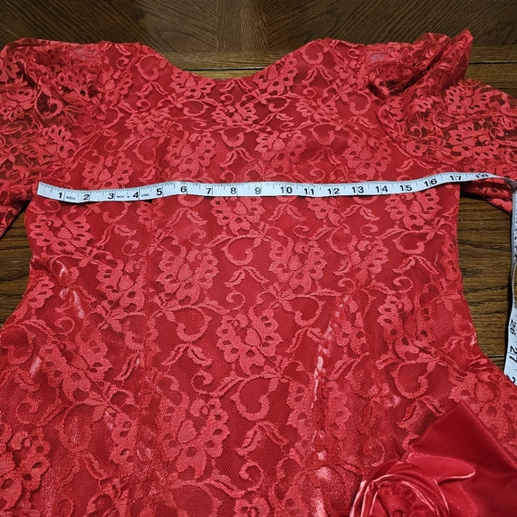Lydia Deetz Vintage Red Costume Dress - Picture 5 of 9